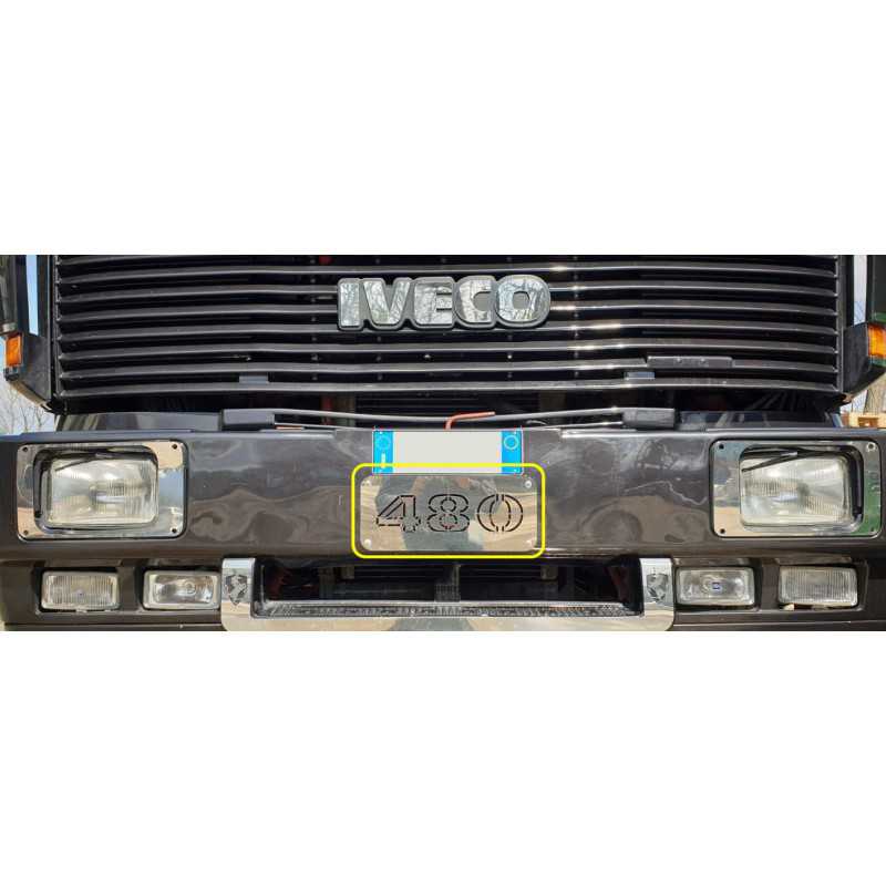 STAINLESS STEEL PLATE FOR TOWBAR IVECO TURBOSTAR