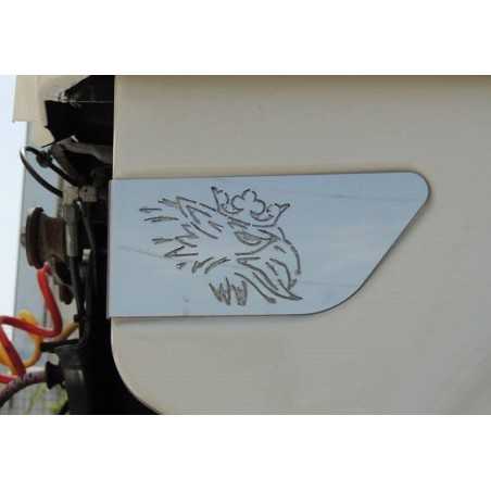 PLACCHETTE INOX CON GRIFFIN PER SOTTO SPOILER SCANIA L