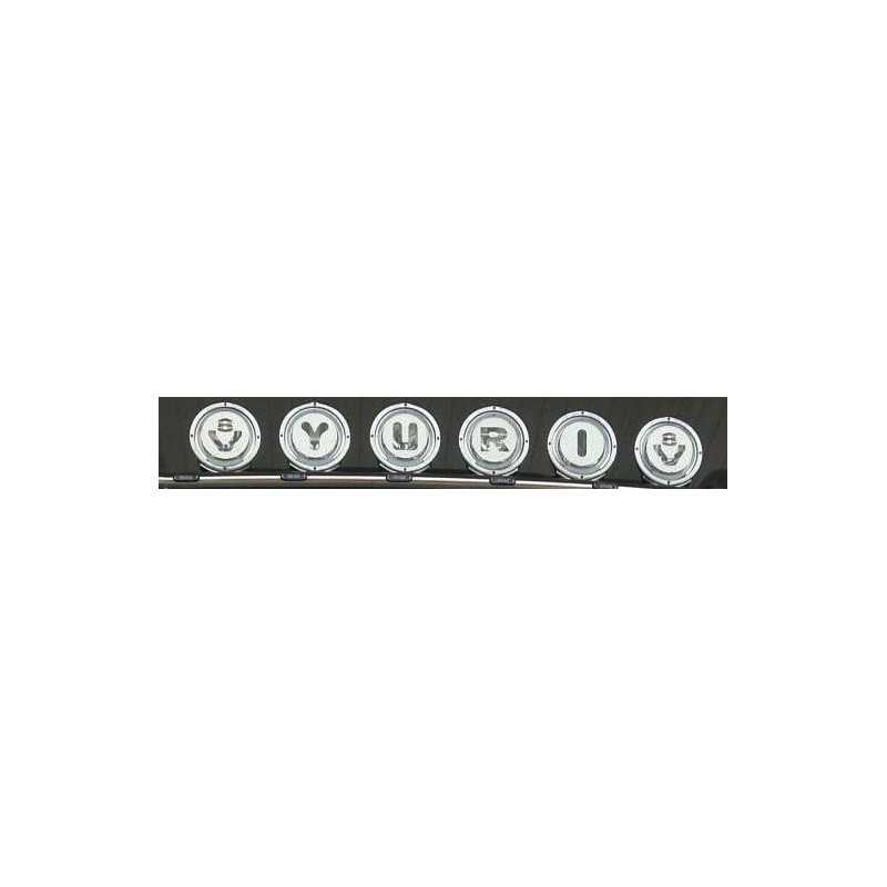 CUSTOMISABLE STAINLESS STEEL HEADLIGHT COVERS 1PC SCANIA R