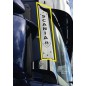 STAINLESS STEEL FRONT COLUMN PLATES WITH "SCANIA" AND V8 SCANIA NEW R LETTERING