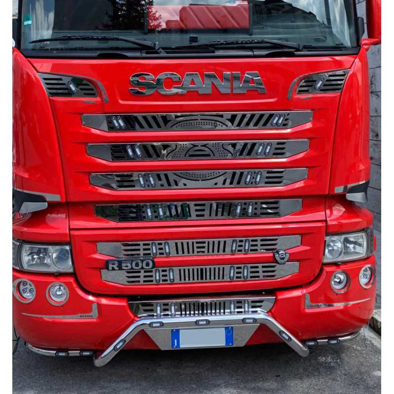 Stainless steel V8 mask SCANIA Streamline