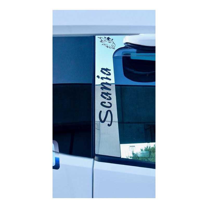 STAINLESS STEEL DOOR PLATE KIT 2 PCS SCANIA S