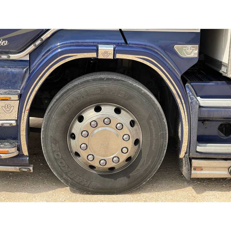 STAINLESS STEEL FRONT FENDER PLATES SCANIA R