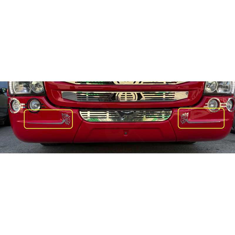 STAINLESS STEEL FRONT BUMPER FRONT BUMPER KIT WITH GRIFFIN 2 PCS SCANIA NEW R