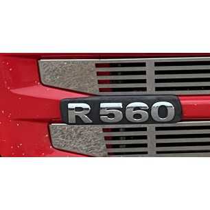 VARIE SCRITTE INOX R500-R560-R580-R620-R730 DA APPLICARE SOPRA ALL'ORIGINALE SCANIA STREAMLINE