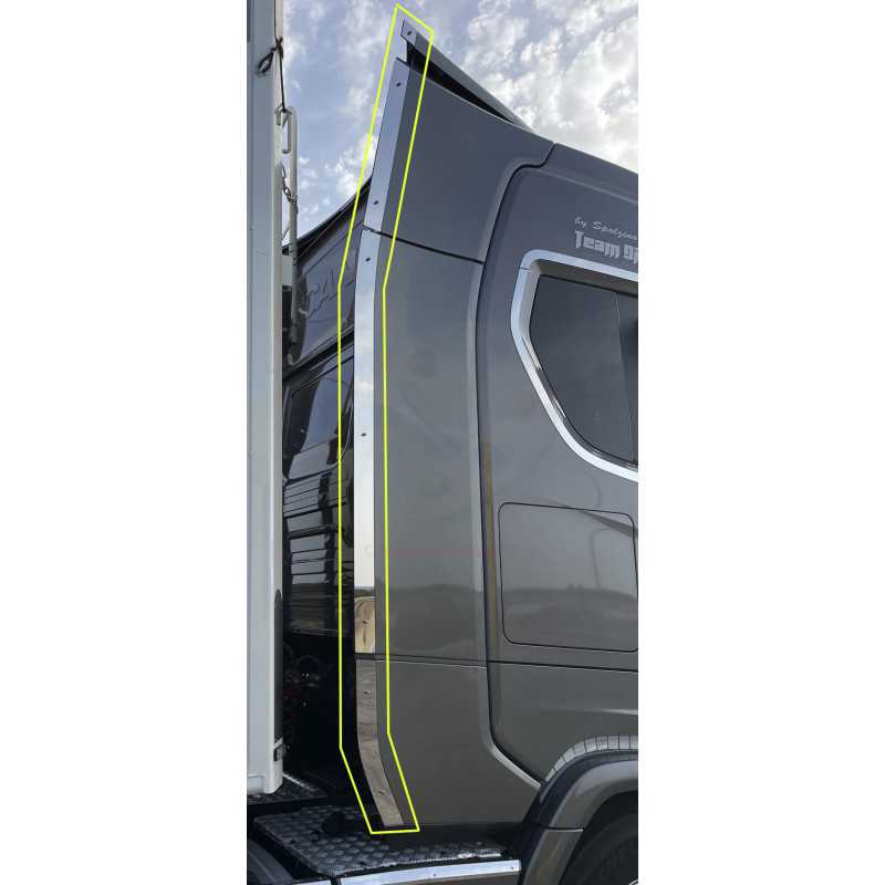 STAINLESS STEEL PLATES FOR SCANIA S SPOILER RUBBER