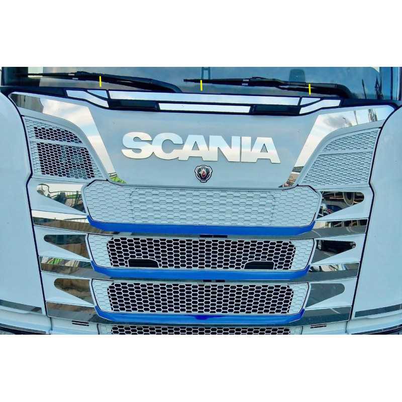 STAINLESS STEEL PLATE KIT 3 PCS LOWER WINDSCREEN WIPER SCANIA NEW GENERATION