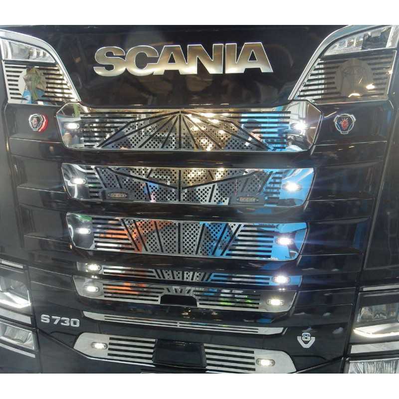 DIAMOND-SHAPED STAINLESS STEEL MASK KIT SCANIA NEW GENERATION