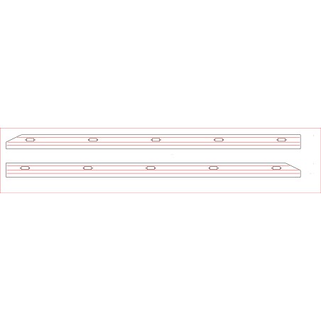 KIT COPRICARENE INOX CON LED RETTANGOLARI