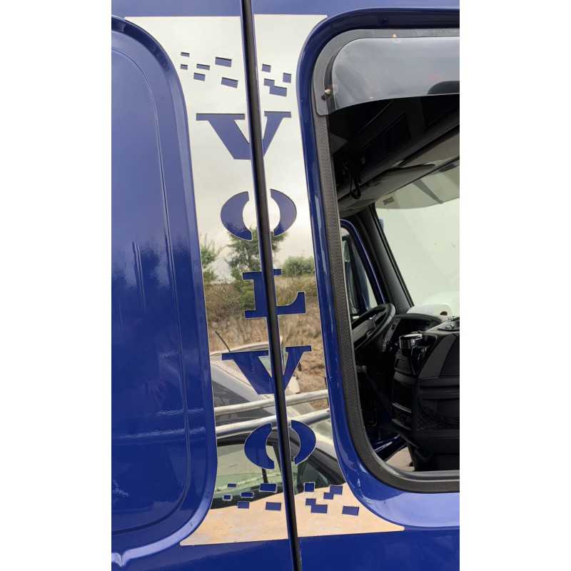 STAINLESS STEEL DOOR PLATE KIT IN 4 PCS VOLVO FH3