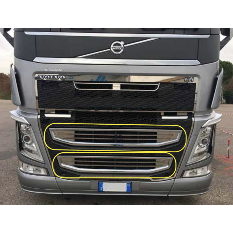 LOWER CENTRAL STAINLESS STEEL MASK KIT 10PCS VOLVO FH4