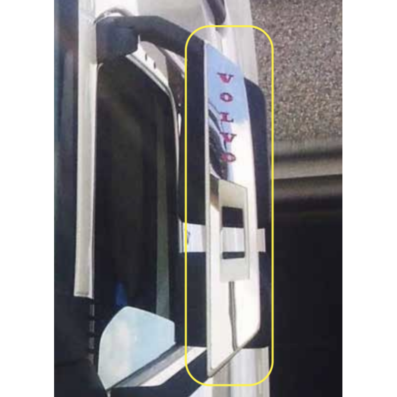 STAINLESS STEEL FRONT PLATES FOR VOLVO FH4 MIRRORS