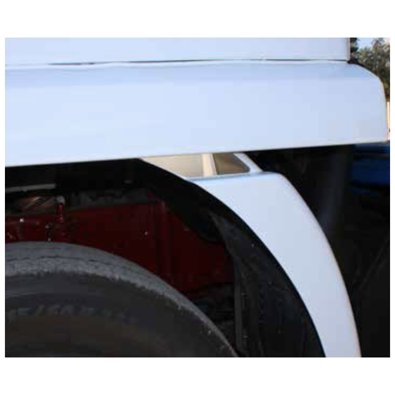 STAINLESS STEEL FENDER PLATES 2 PCS IVECO EUROSTAR