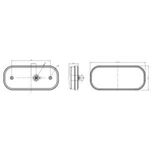 Fanale posteriore a LED universale da 12-36V