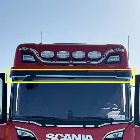 STAINLESS STEEL PLATE ABOVE THE VISOR (LOWER PART) SCANIA S