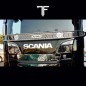 CUSTOMISABLE WIPER GRILLE WITH LOGOS AND LETTERING SCANIA S