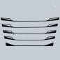 STAINLESS STEEL PLATE KIT WITH EXTERNAL MASK 5 PIECES SCANIA S