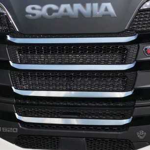 STAINLESS STEEL PLATE KIT WITH EXTERNAL MASK 5 PIECES SCANIA S